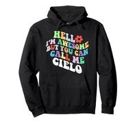 Retro Groovy Hello Sono fantastico ma puoi chiamarmi Cielo Felpa con Cappuccio