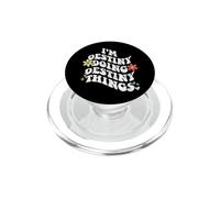 Retro Groovy Im DESTINY Doing DESTINY Things Divertente Madre PopSockets PopGrip per MagSafe