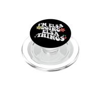 Retro Groovy Im Elsa Doing Elsa cose divertente festa della mamma PopSockets PopGrip per MagSafe