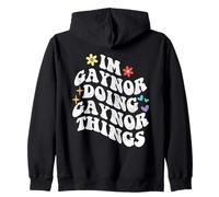 Retro Groovy Im Gaynor Fare Gaynor cose Divertente Madre Felpa con Cappuccio