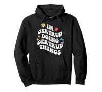 Retro Groovy Im Gertrud Fare Gertrud Things Divertente Madre Felpa con Cappuccio