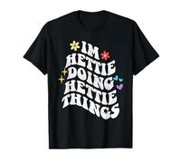 Retro Groovy Im Hettie Fare Hettie Cose Divertente Madre Maglietta