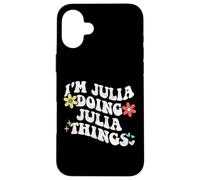 Retro Groovy Im JULIA Facendo JULIA Things Funny Festa della mamma Custodia per iPhone 16 Plus