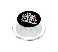 Retro Groovy Im KRYSTAL Doing KRYSTAL Things Funny Mother PopSockets PopGrip per MagSafe
