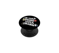 Retro Groovy Im LUCA Doing LUCA Things Funny Festa della mamma PopSockets PopGrip Adesivo