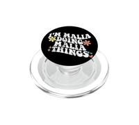 Retro Groovy Im MALIA Doing MALIA Things Divertenti Festa della Mamma PopSockets PopGrip per MagSafe