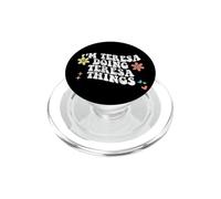 Retro Groovy Im TERESA Doing TERESA Things Funny Festa della mamma PopSockets PopGrip per MagSafe