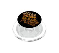 Retro Groovy Melanin Pride Divertente mese della storia nera PopSockets PopGrip per MagSafe
