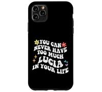 Retro Groovy non puoi mai avere troppa LUCIA nella tua vita Custodia per iPhone 11 Pro Max