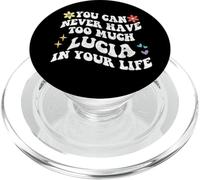 Retro Groovy non puoi mai avere troppa LUCIA nella tua vita PopSockets PopGrip per MagSafe