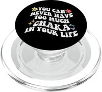 Retro Groovy non puoi mai avere troppo chakra nella tua vita PopSockets PopGrip per MagSafe