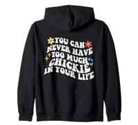 Retro Groovy Non puoi mai Avere Troppo Chickie nel Tuo Felpa con Cappuccio