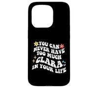 Retro Groovy non puoi mai avere troppo CLARA nella tua vita Custodia per iPhone 15 Pro
