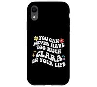 Retro Groovy non puoi mai avere troppo CLARA nella tua vita Custodia per iPhone XR