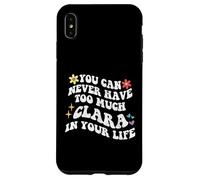 Retro Groovy non puoi mai avere troppo CLARA nella tua vita Custodia per iPhone XS Max