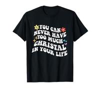 Retro Groovy Non puoi mai Avere Troppo Cristiano nel Tuo Maglietta