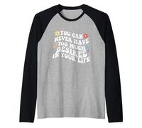 Retro Groovy non puoi mai avere troppo desiderio nel tuo Maglia con Maniche Raglan