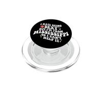 Retro Groovy odio essere sexy ma vengo da Mississippi Girl PopSockets PopGrip per MagSafe