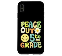 Retro Groovy Peace Out 5th Grade Quinto Grado Ragazze Ragazzi Custodia per iPhone XS Max