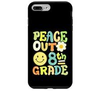Retro Groovy Peace Out 8th Grade Ottavo Grado Ragazze Ragazzi Custodia per iPhone 7 Plus/8 Plus