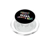 Retro Groovy perché sono Elisa, ecco perché un nome personalizzato divertente PopSockets PopGrip per MagSafe