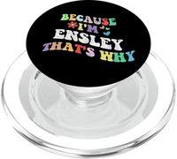 Retro Groovy perché sono Ensley, ecco perché un nome personalizzato divertente PopSockets PopGrip per MagSafe