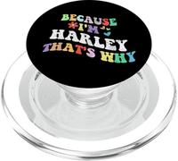Retro Groovy perché sono Harley Ecco perché divertente nome personalizzato PopSockets PopGrip per MagSafe