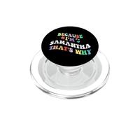 Retro Groovy perché sono Samantha Ecco perché divertente nome personalizzato PopSockets PopGrip per MagSafe
