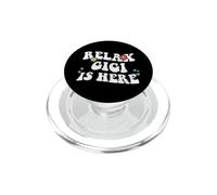 Retro Groovy Relax GIGI Is Here Funny Mother's Day Nome PopSockets PopGrip per MagSafe