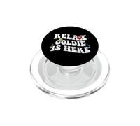 Retro Groovy Relax Goldie Is Here Funny Mother's Day Nome PopSockets PopGrip per MagSafe