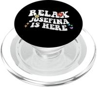Retro Groovy Relax JOSEFINA Is Here Funny Mother's Day Nome PopSockets PopGrip per MagSafe
