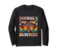 Retro Groovy School è Fuori per i Bambini Insegnanti di Laurea Estiva Maglia a Manica