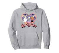 Retro Groovy Spooky Babe Carino Halloween Crew Felpa con Cappuccio