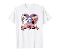Retro Groovy Spooky Babe Carino Halloween Crew Maglietta