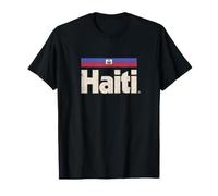 Retro Haiti Bandiera Haiti Caraibi Ayiti Maglietta
