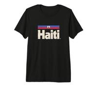 Retro Haiti Bandiera Haiti Caraibi Ayiti Maglietta Premium