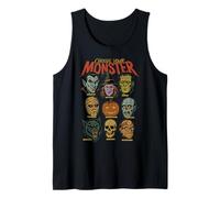 Retro Halloween Mostri Video Gioco Vampiro Strega Zucca Canotta