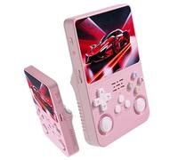 Retro Handheld Game Console, Portable Video Game Console with Built-in 20,000+ Games, 64/128GB TF Card,3.5 in HD Screen,3500mAh Battery, Linux System, 30+ Emulators (Light Pink, 64G)