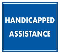 Retro Handicap Service Tin Sign Utility Room Decor 12x8 Inch