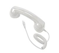 Retro Handset Type-C Clear Audio - Handle Receiver with Microphone Handset | with Microphone Handset for Cell Phone for Classroom, School, | Halloween, Christmas, Video Conferences, Calls, Meetings