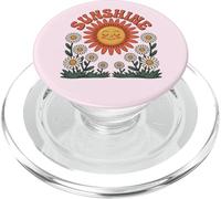 Retro Happy Day Smiling Flower Vintage Groovy 70s PopSockets PopGrip per MagSafe