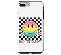 Retro Happy Face Peace Cute Smile Face Illumina il divertimento della giornata Custodia per iPhone 7 Plus/8 Plus