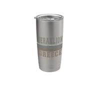 Retro Heraklion Grecia Bicchiere termico in acciaio inox doppia parete