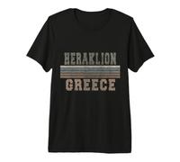 Retro Heraklion Grecia Maglietta Premium