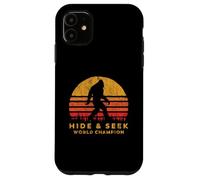Retro Hide & Seek World Champ Bigfoot Sun Believe! Custodia per iPhone 11