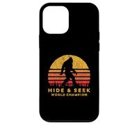 Retro Hide & Seek World Champ Bigfoot Sun Believe! Custodia per iPhone 12 mini