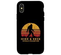 Retro Hide & Seek World Champ Bigfoot Sun Believe! Custodia per iPhone X/XS