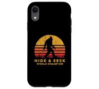 Retro Hide & Seek World Champ Bigfoot Sun Believe! Custodia per iPhone XR