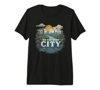 Retro Ho Chi Minh City Paesaggio Vintage Souvenir Maglietta Premium