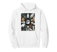 Retro Horror Mostri Halloween Notte Felpa con Cappuccio